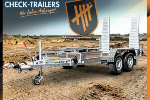 HS 353516 Profi Humbaur | mit Alu-Auffahrbohlen, Baumaschinentransporter•