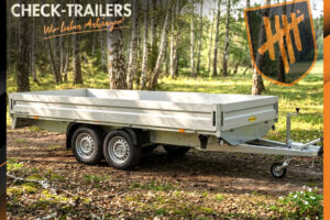 HT 202616 Humbaur | Tandem-Hochlader, gebremst, 2000 kg HZG/1570 kg Nutzlast, Innenmaße: 265 x 165 x 35 cm•