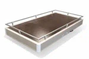 Humbaur Reling auf Holz-Alu-Deckel 2050 x 1100 mm