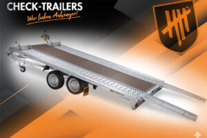 MTK 304722 Fahrzeugtransporter, Humbaur, Tandem kippbar, Rampen, Winde•