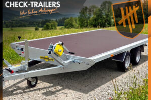 Universal 3000 Holz Fahrzeugtransporter, Humbaur Rampen, Winde•