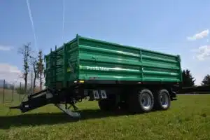 Traktoranhänger, WÖZ Anhänger, A150, 15000 kg, starker Tandem-Dreiseitenkipper, 3S-Kipper, Zweiachser, Kipper, Kippanhänger für Traktoren