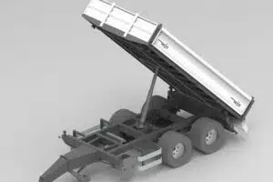 Traktoranhänger, WÖZ Anhänger, Bau-Line, starker Doppelachs-Dreiseitenkipper, 3S-Kipper, Tandemachser, diverse Modelle: B130 und B160, Zweiachser, Kipper, Kippanhänger für Traktoren
