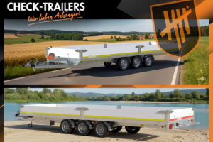 Eduard Tridem 506 x 200, 3500 kg, Rampen, Winde, Stützfüße•