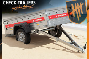 ZIP 2612 KIPP, 750kg, Einachser, hohe Nutzlast, ungebremst, 260 x 126 cm, Tieflader