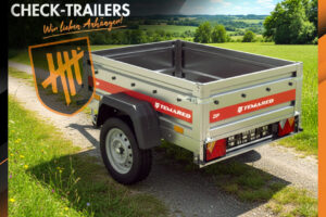 ZIP 1510, 750kg, Einachser, hohe Nutzlast, ungebremst, 148 x 106 cm, Tieflader
